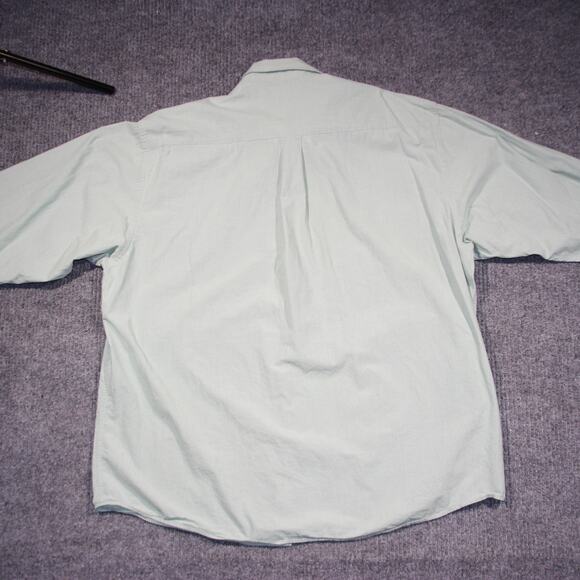 Vintage Brooks Brothers Sport Shirt Mens XL Mint Green Timeless Luxury Pin Check - Picture 4 of 7